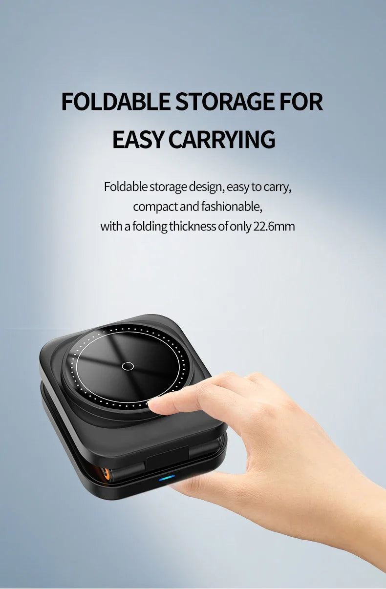 3-in-1 Foldable Magnetic Wireless Charger