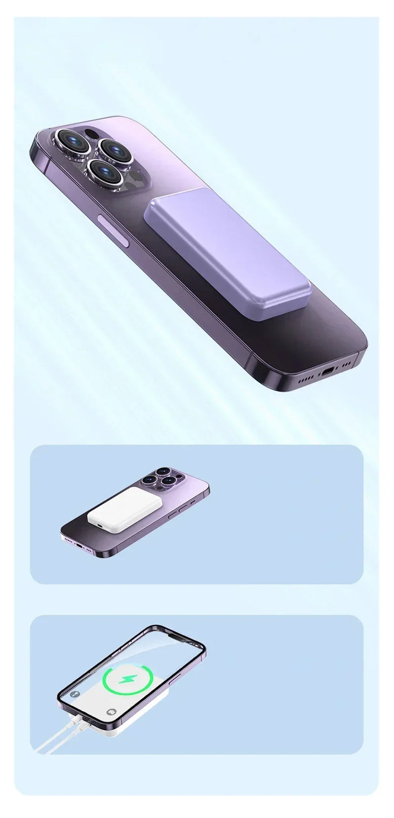 Wireless Magnetic Power Bank for Magsafe Charger