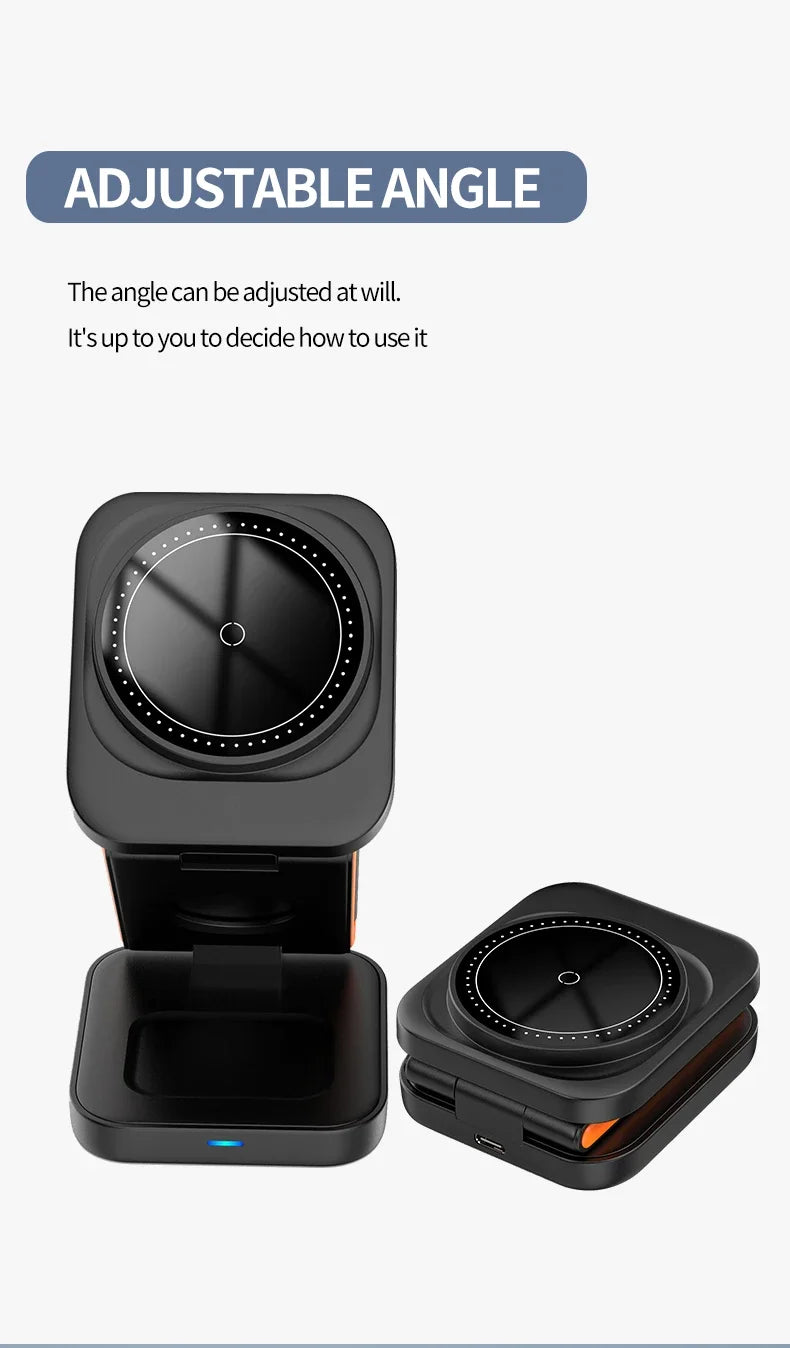 3-in-1 Foldable Magnetic Wireless Charger